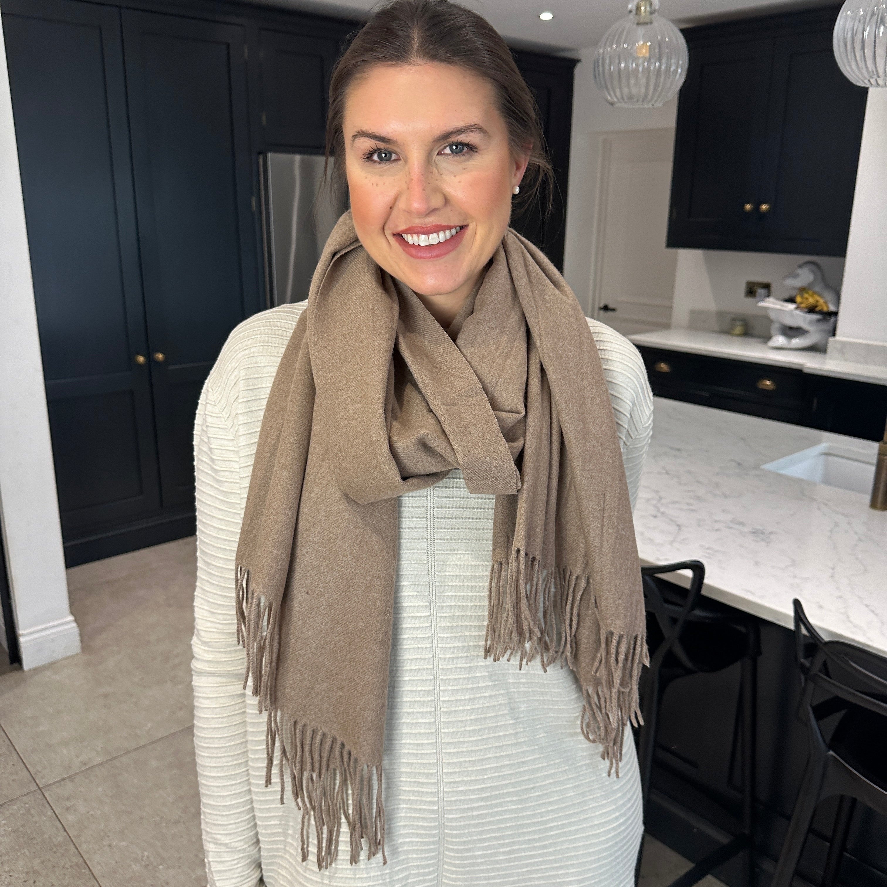 Plain Scarf hun - Blush Boutique Essex