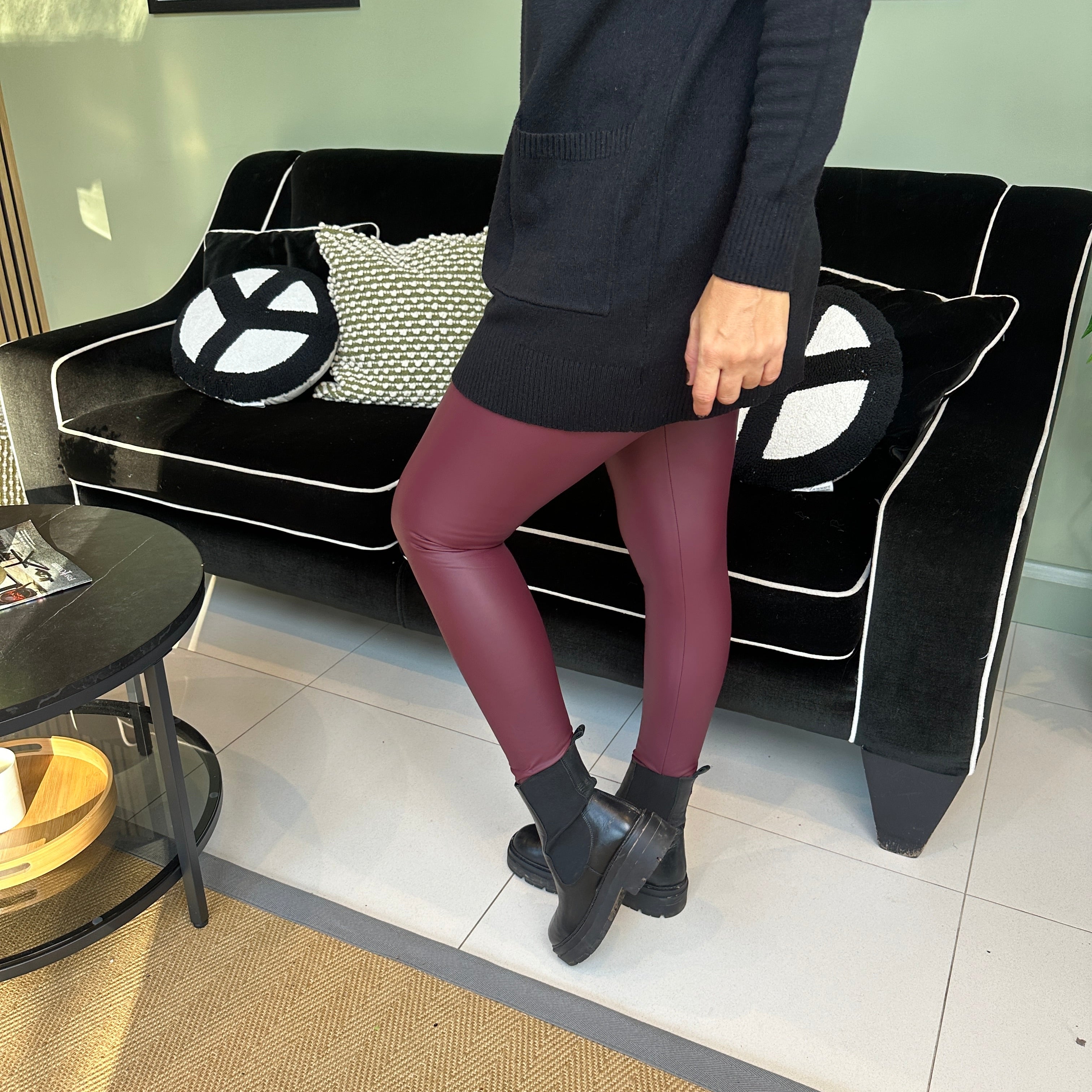 Leah Leather Look Leggings