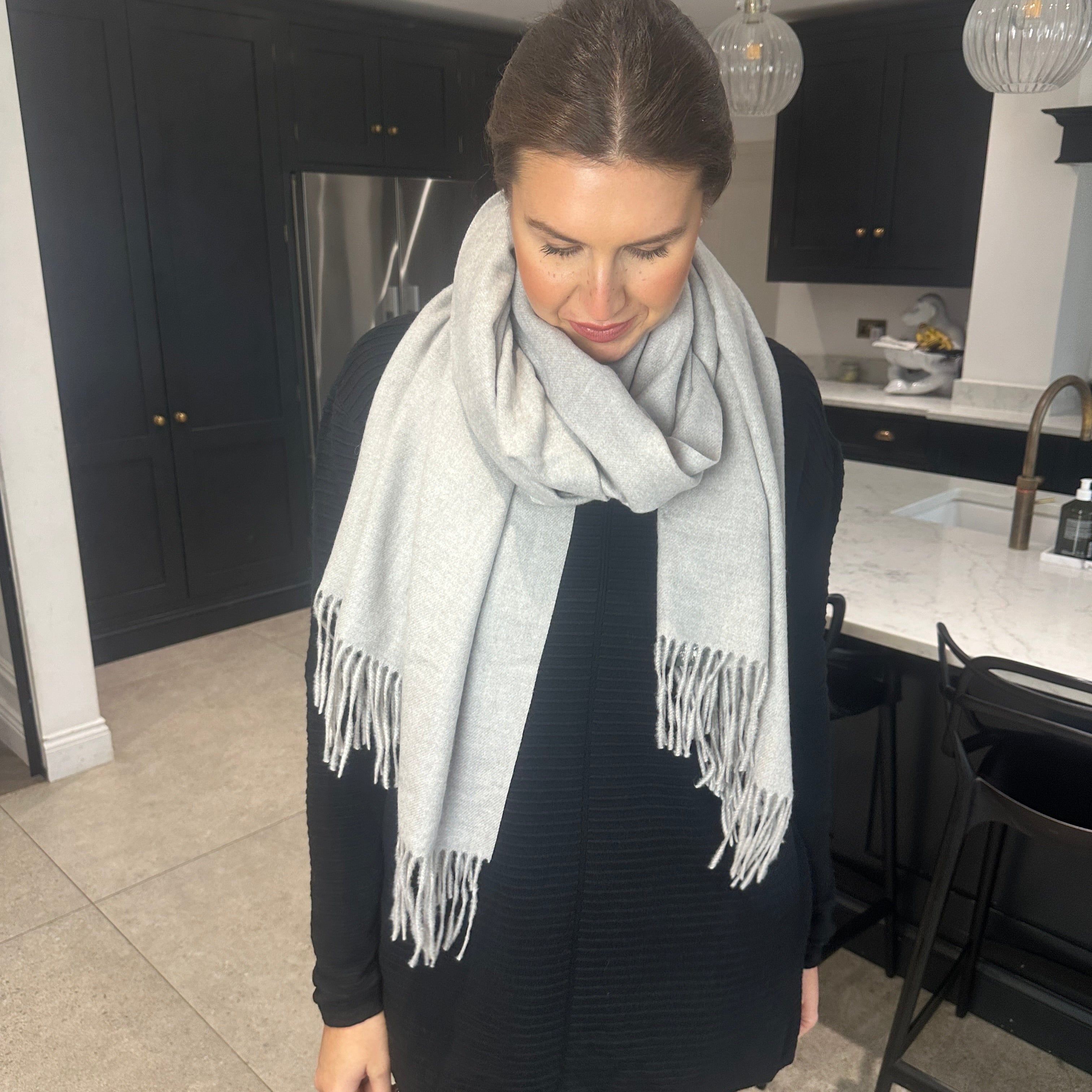 Plain Scarf hun - Blush Boutique Essex