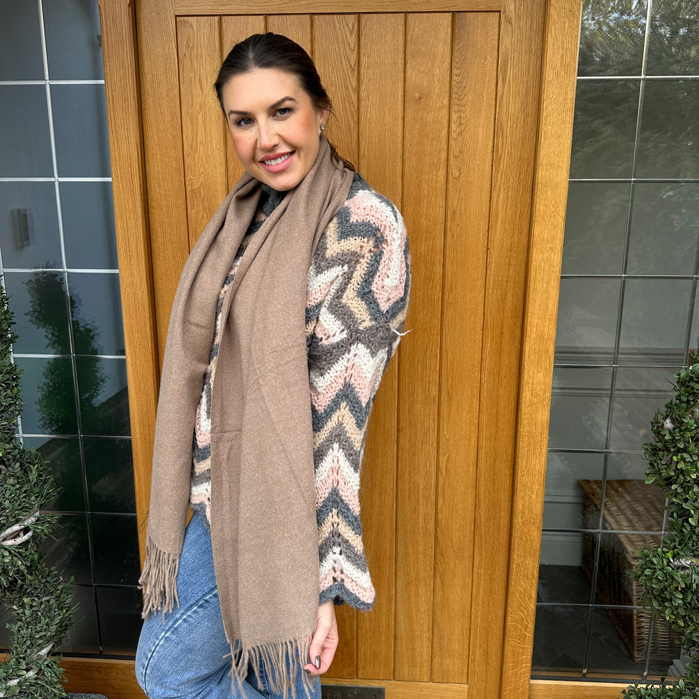 Plain Scarf - Blush Boutique Essex