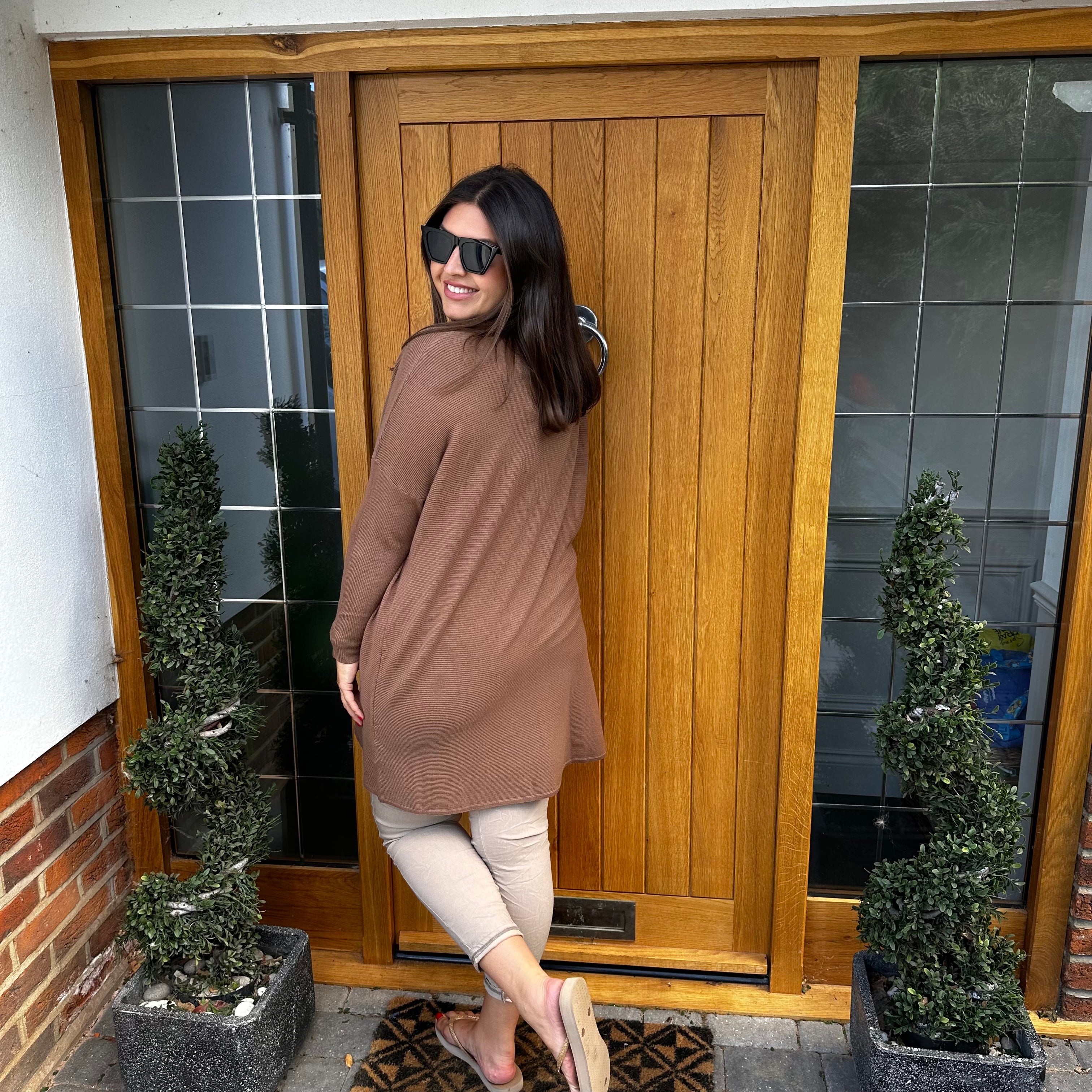 Toma Ribbed Jumper Dress - Blush Boutique Essex