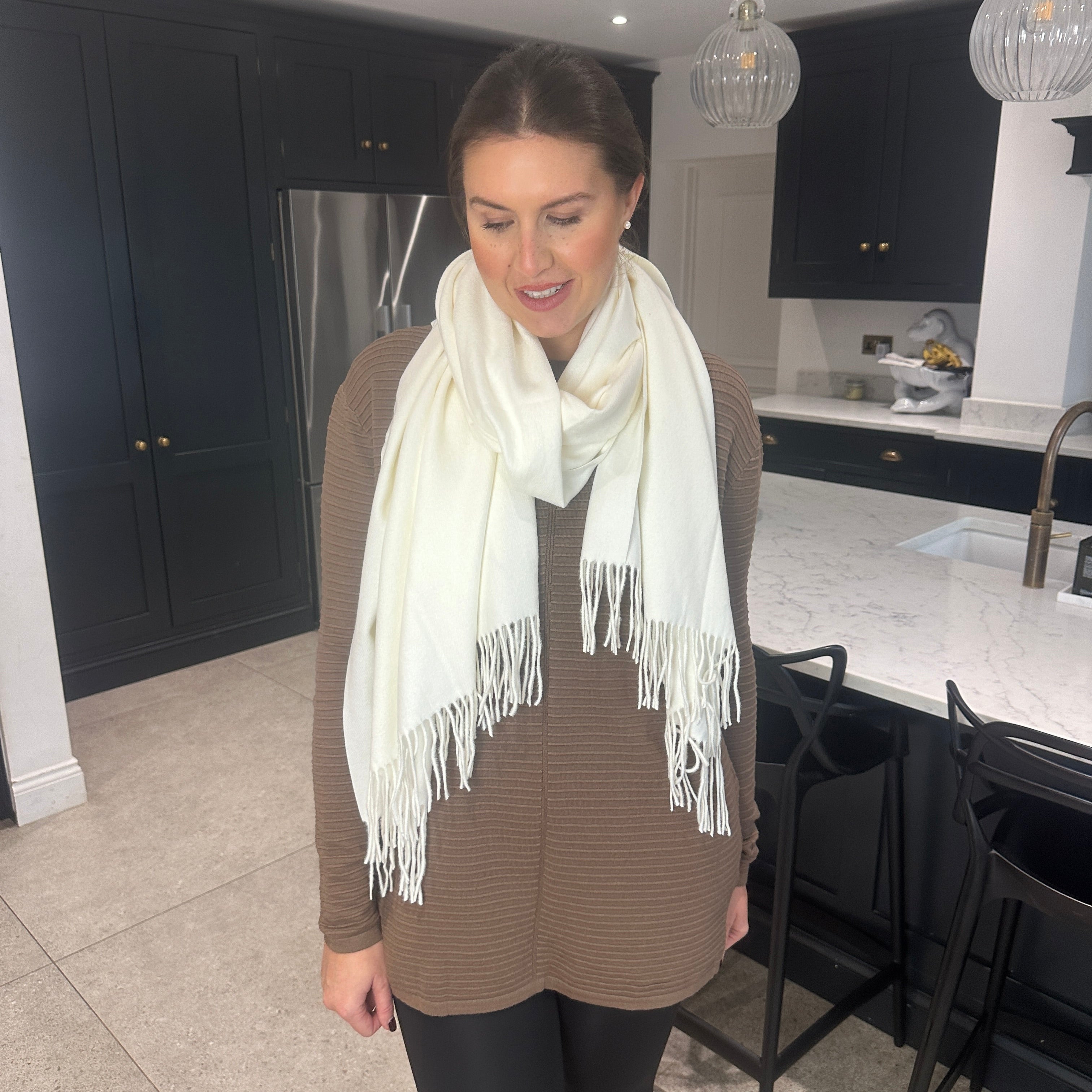 Plain Scarf hun - Blush Boutique Essex