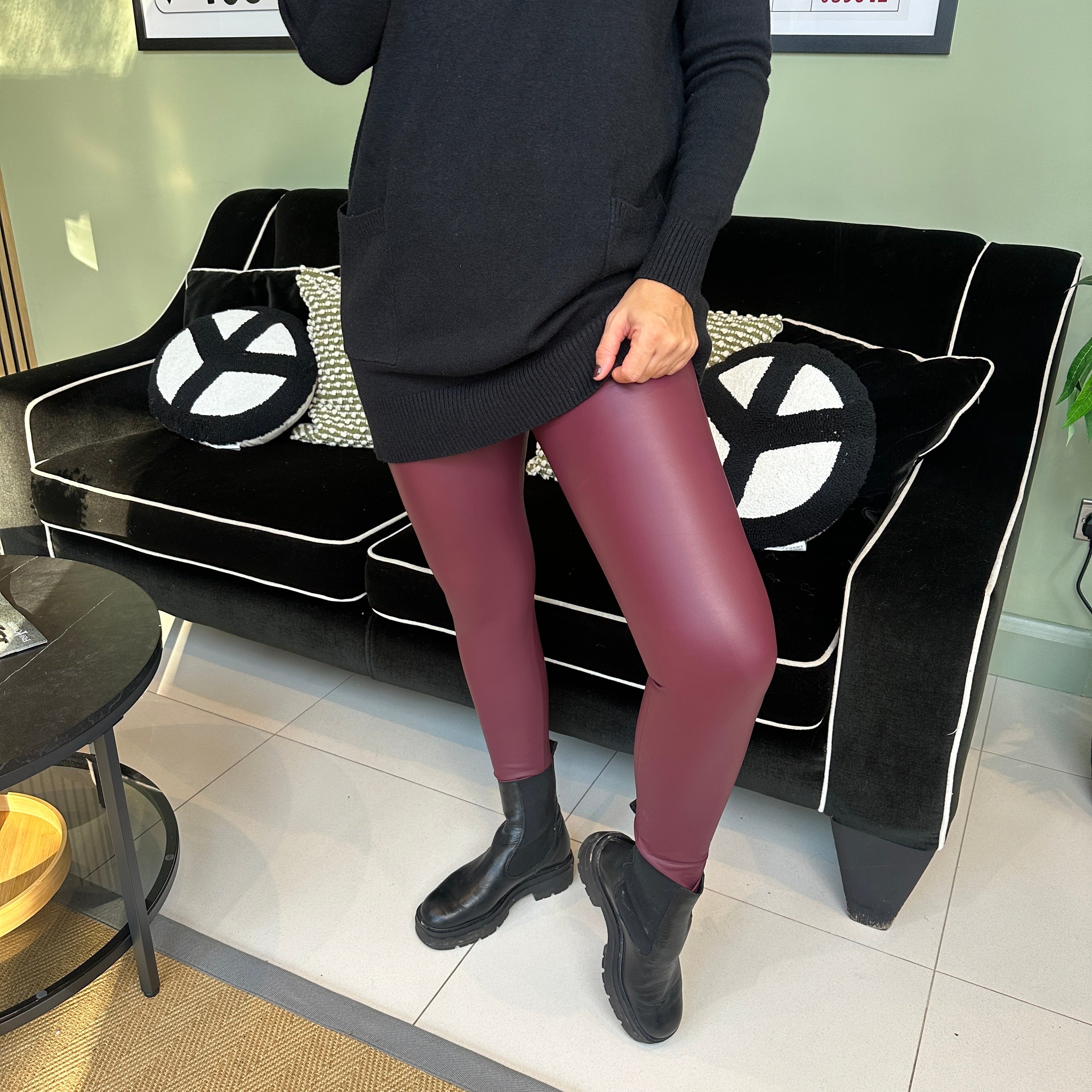 Leah Leather Look Leggings