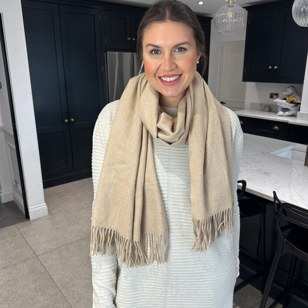 Plain Scarf hun - Blush Boutique Essex