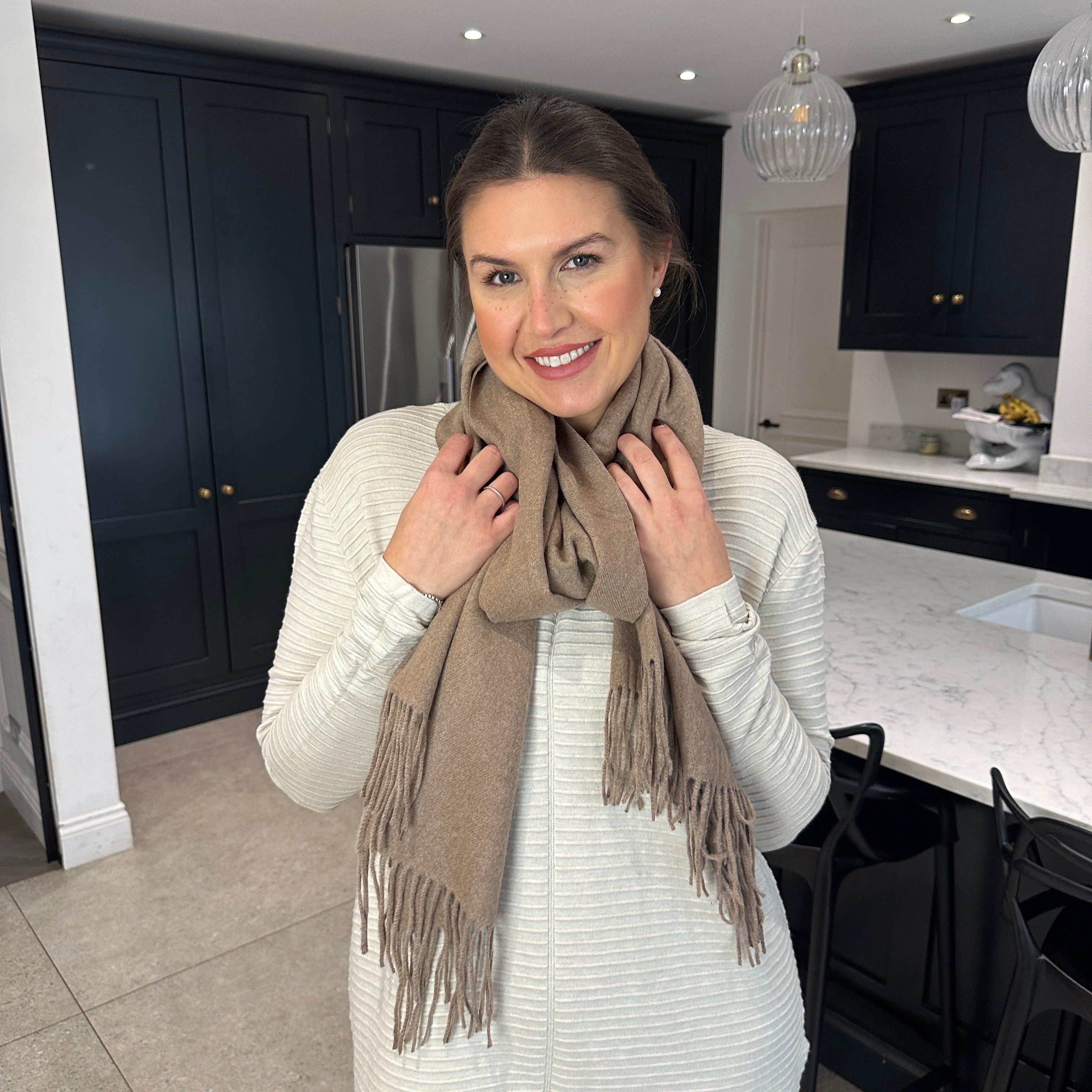 Plain Scarf hun - Blush Boutique Essex