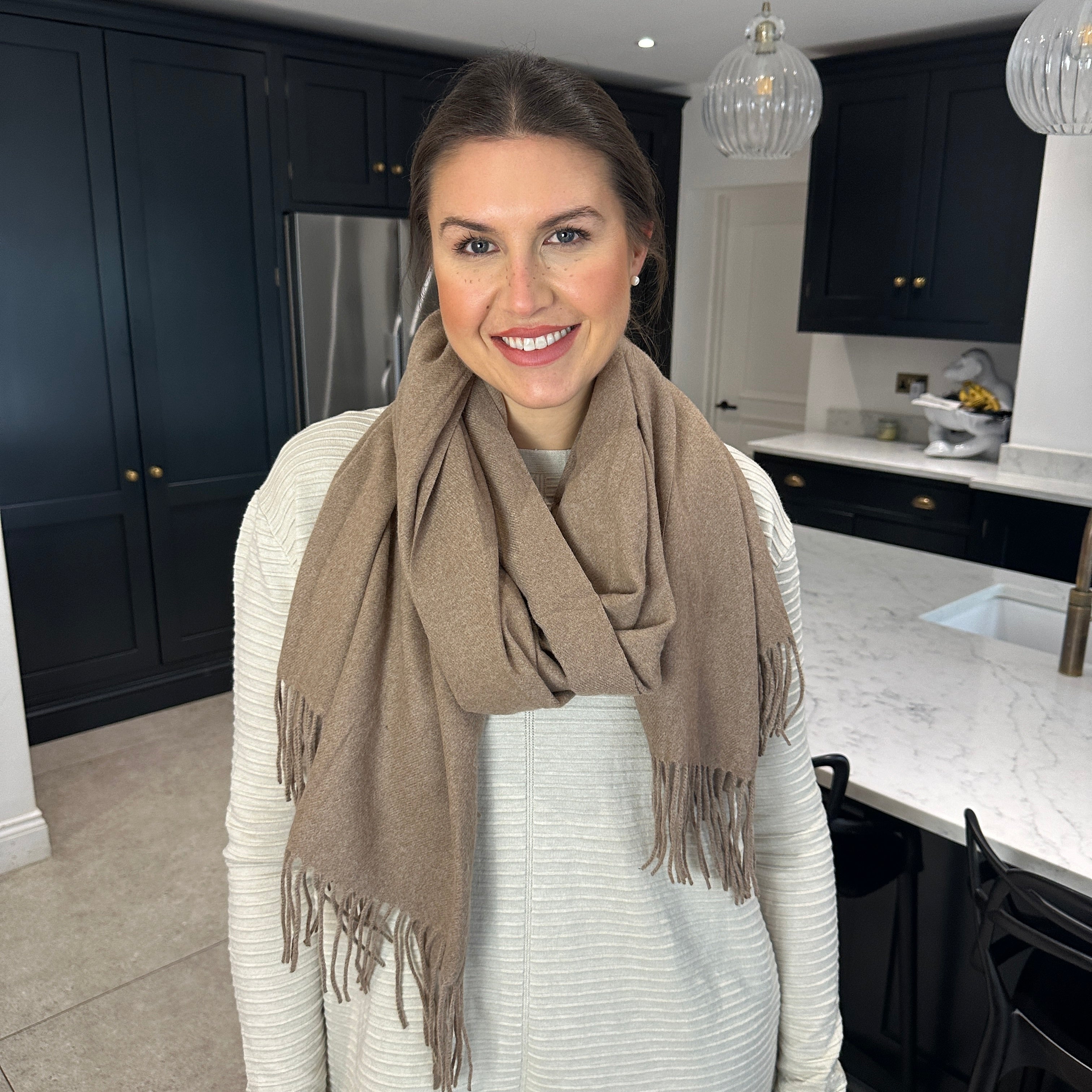 Plain Scarf hun - Blush Boutique Essex