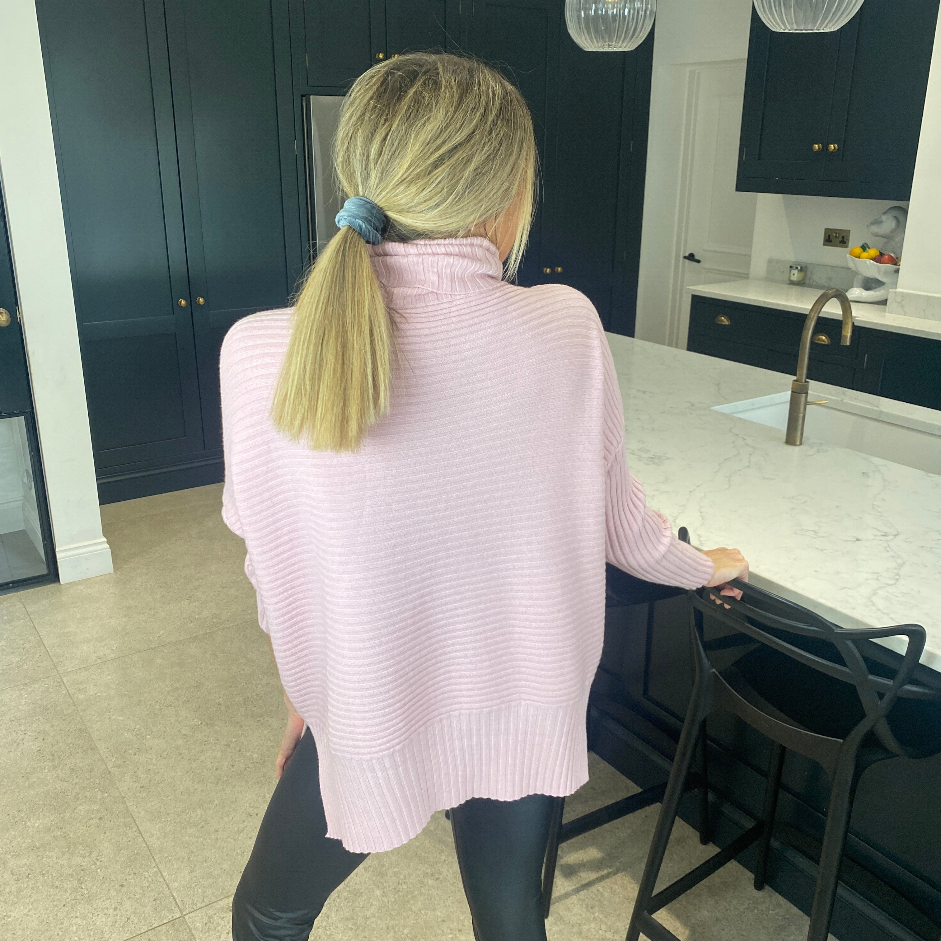 Demi Ribbed Jumper - Blush Boutique Essex