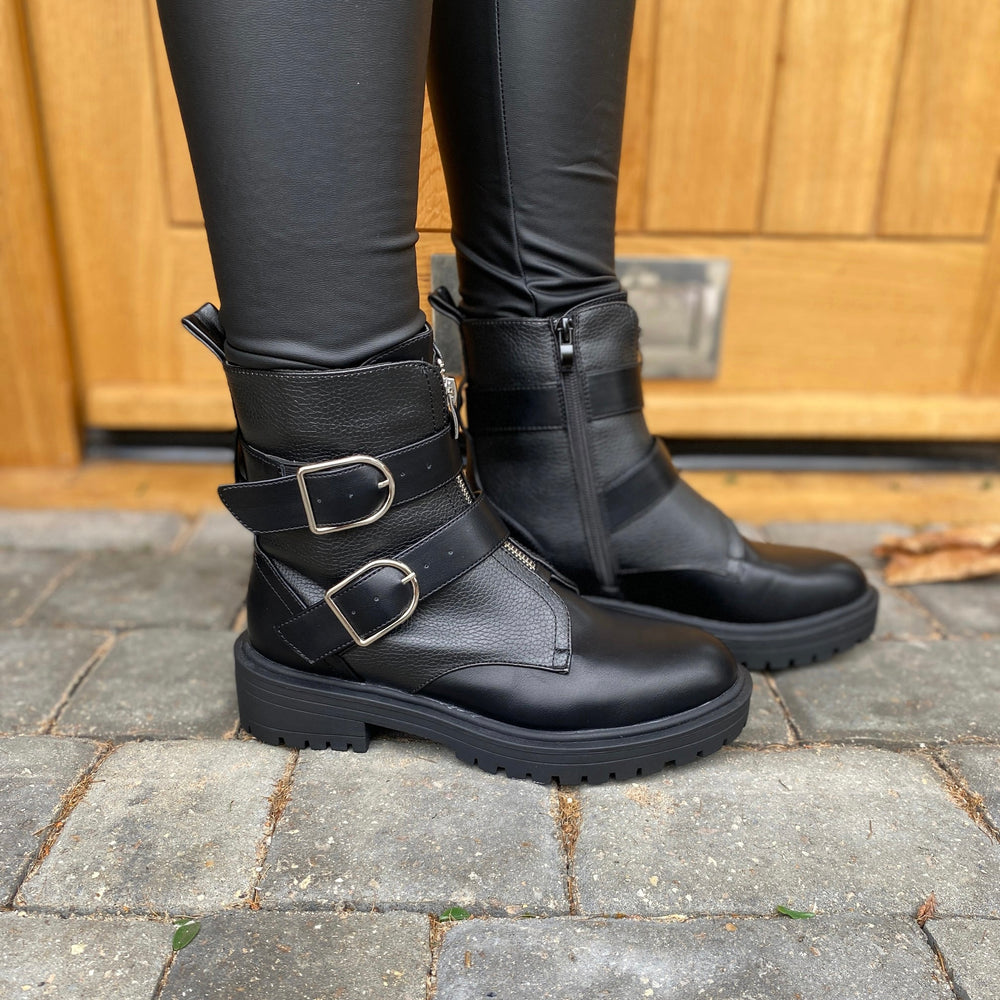 Debbie Biker Boot - Blush Boutique Essex