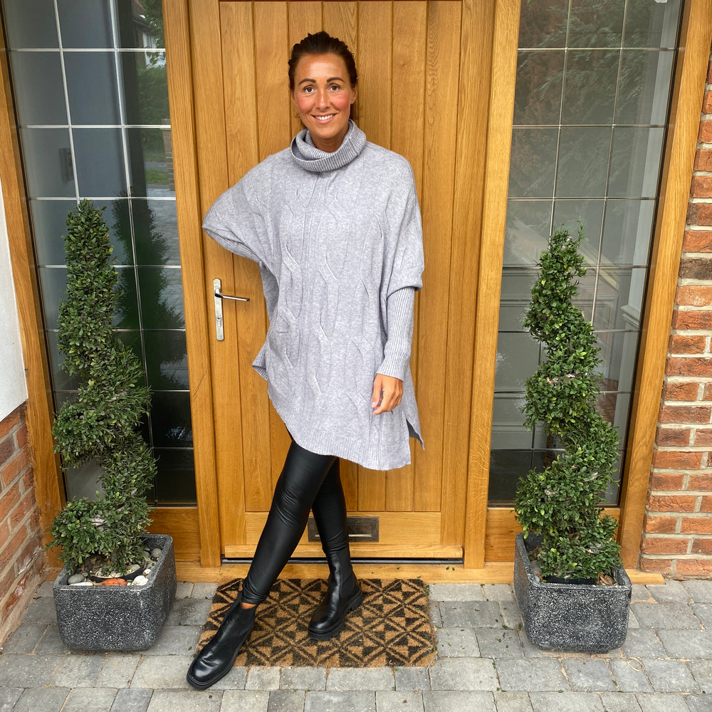 Jada Roll Neck Jumper - Blush Boutique Essex