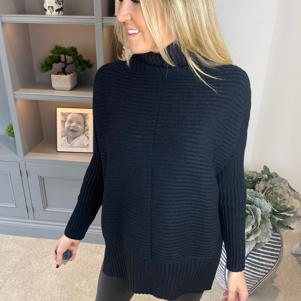 Demi Ribbed Jumper - Blush Boutique Essex