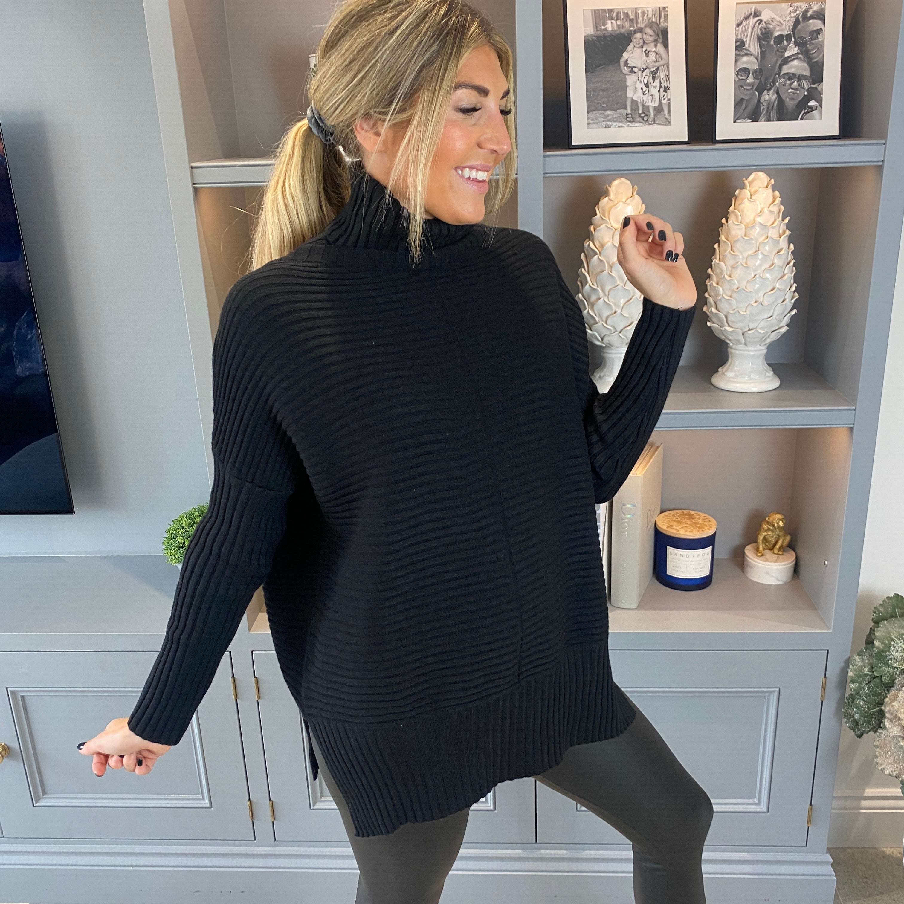 Demi Ribbed Jumper - Blush Boutique Essex