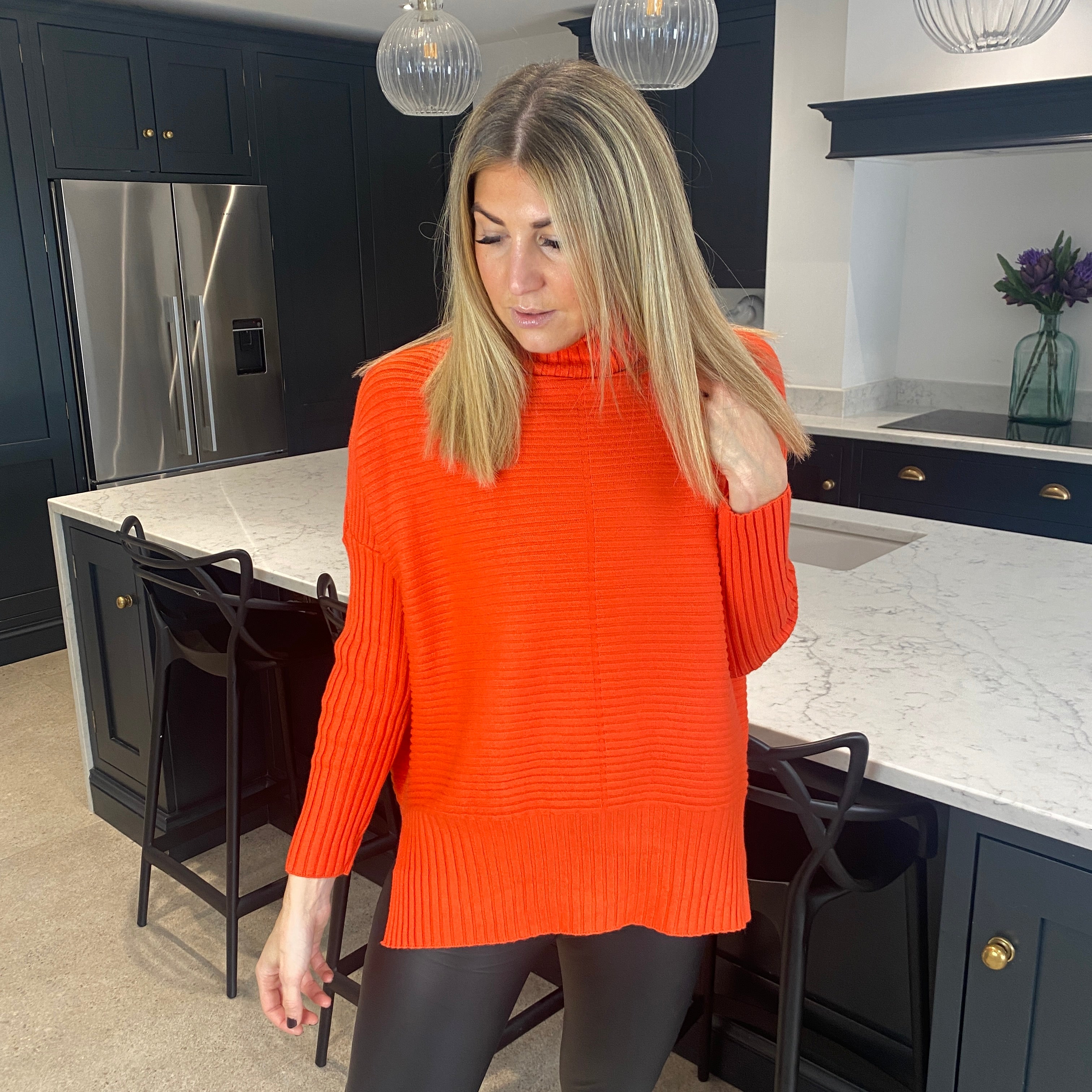 Demi Ribbed Jumper - Blush Boutique Essex