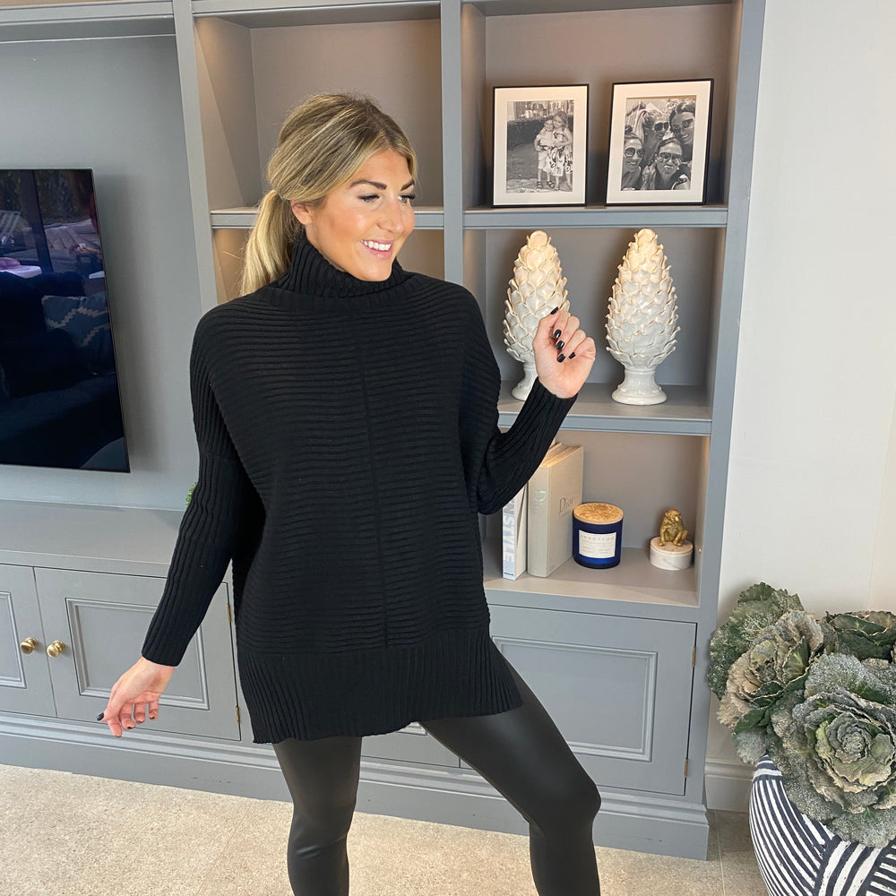 Demi Ribbed Jumper - Blush Boutique Essex